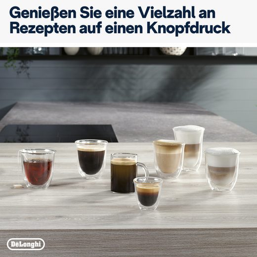 Der Kaffeevollautomat Magnifica Evo Next“ mit der Modellbezeichnung ECAM310.60.B ermöglicht baristaartigen Kaffee per Touchbedienung und ist in der Farbe Schwarz erhältlich